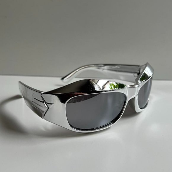 Accessories | Vintage Y2k 200s Unique Retrofuturistic Goth Chrome